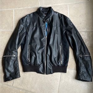Hugo Boss Men’s Faux Leather Jacket, Size 42 R